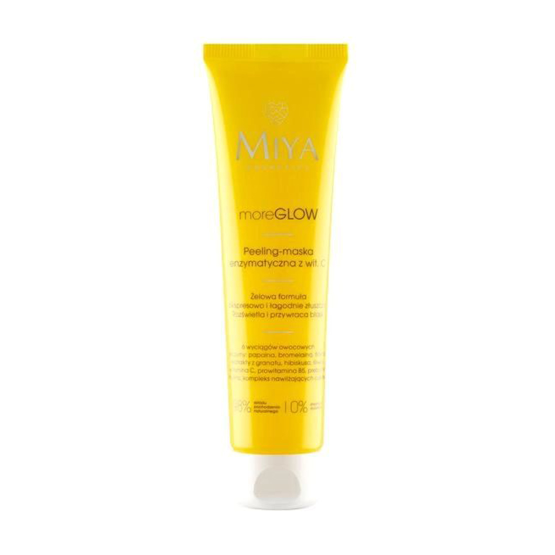 Ензимна маска-пілінг для обличчя Miya Cosmetics More Glow Peeling-Enzymatic Mask з вітаміном С, 60 мл
