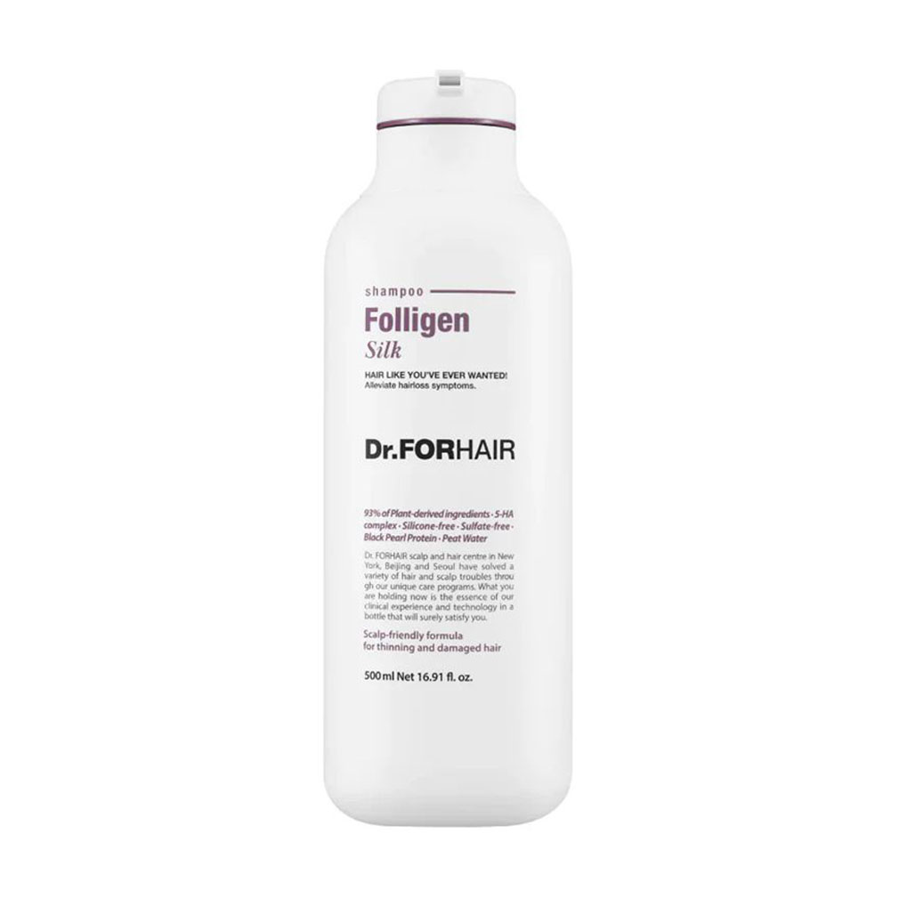 Шампунь Dr.FORHAIR Folligen Silk Shampoo для пошкодженого волосся, 500 мл